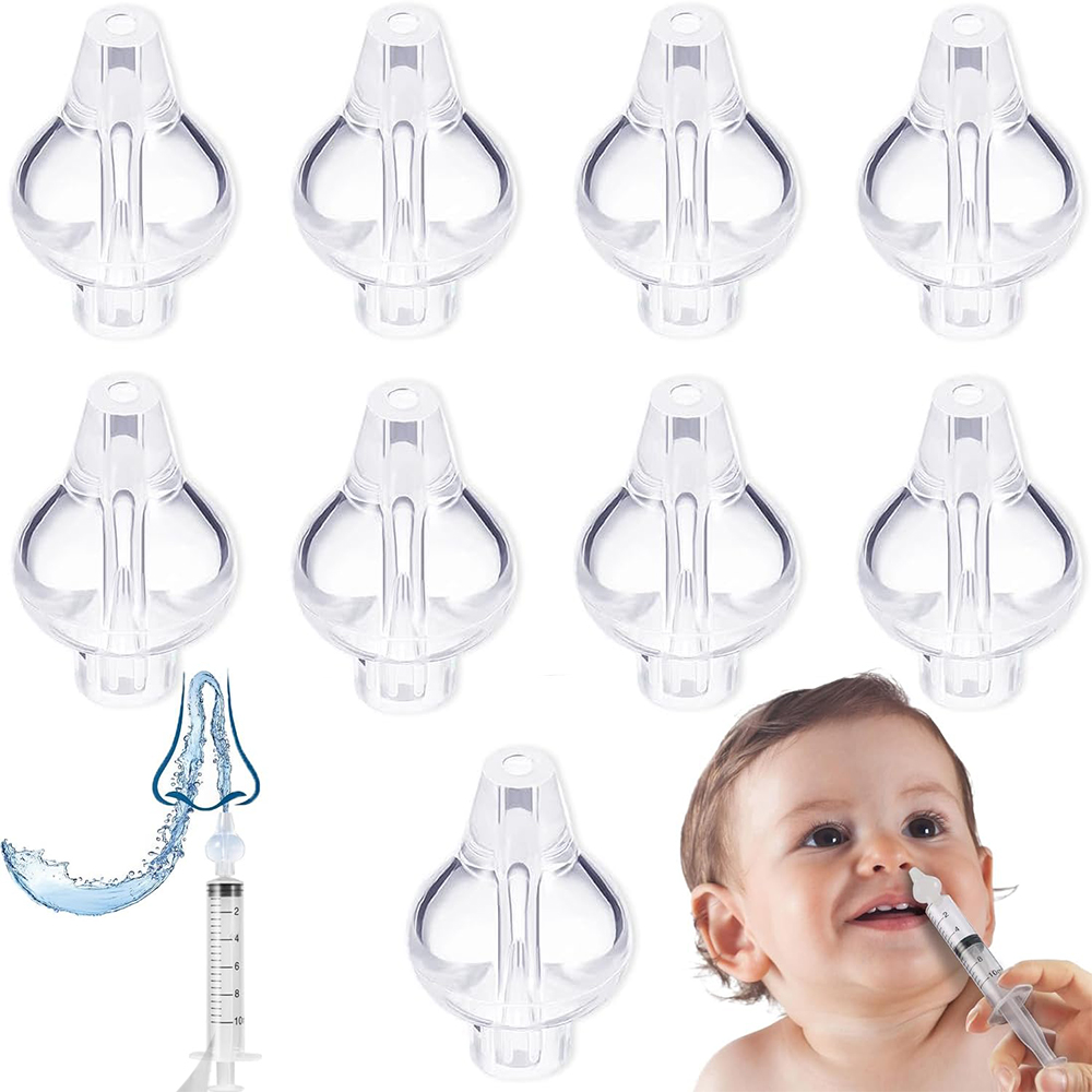 Baby Nose Cleaner - ソフトチップ付き洗浄器、大人用耳洗浄器、鼻洗浄器1個/6個入り、鼻と耳、口用、子供用鼻と口用、再利用可能、鼻洗浄器キャップ