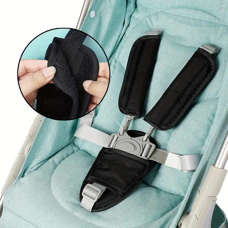 Infant Car Seat Cover - ベビーセーフティカーシートベルトパッド、ユニバーサルベビーカーショルダーストラップカバー、ソフトカーシートベルトクッション、ベビーカーショルダーガードパッド