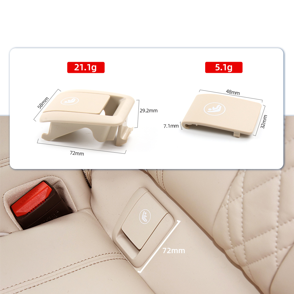 Infant Car Seat Cover - 車用後部チャイルドシート安全ISOFIXカバー拘束具カーフックバックルシートカバープレート2017-2022 BMW 5シリーズG30用交換品