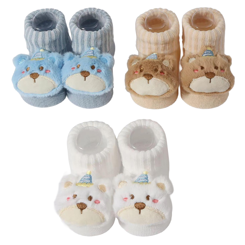 Baby Products Website - 3 ペア/セットベビーソックスガールズボーイズ新生児アクセサリー漫画動物キッズギフト服子供幼児のもの綿通気性靴下