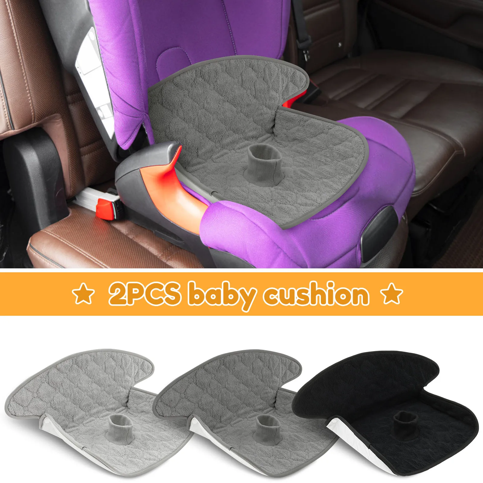 Infant Car Seat Cover - 2 個ベビーピッドラーパッドポリエステルトイレトレーニングピッドラーパッドカバー 4 層漏れ防止幼児カーシートプロテクターベビーカーシートパッド