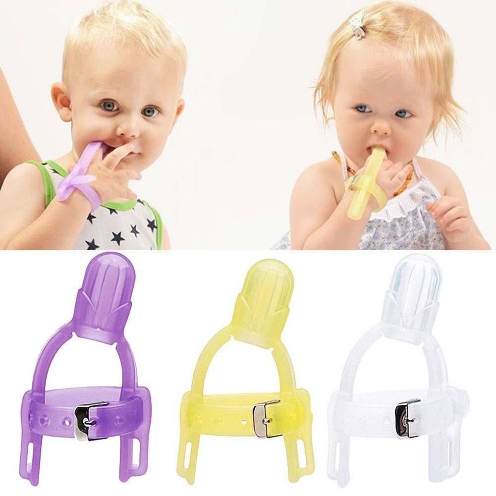 Baby Products Website - 非毒性シリコーンベビーキッズ子供の指食品グレード調節可能なガードバンドストップ子供装具手食べる手首吸引