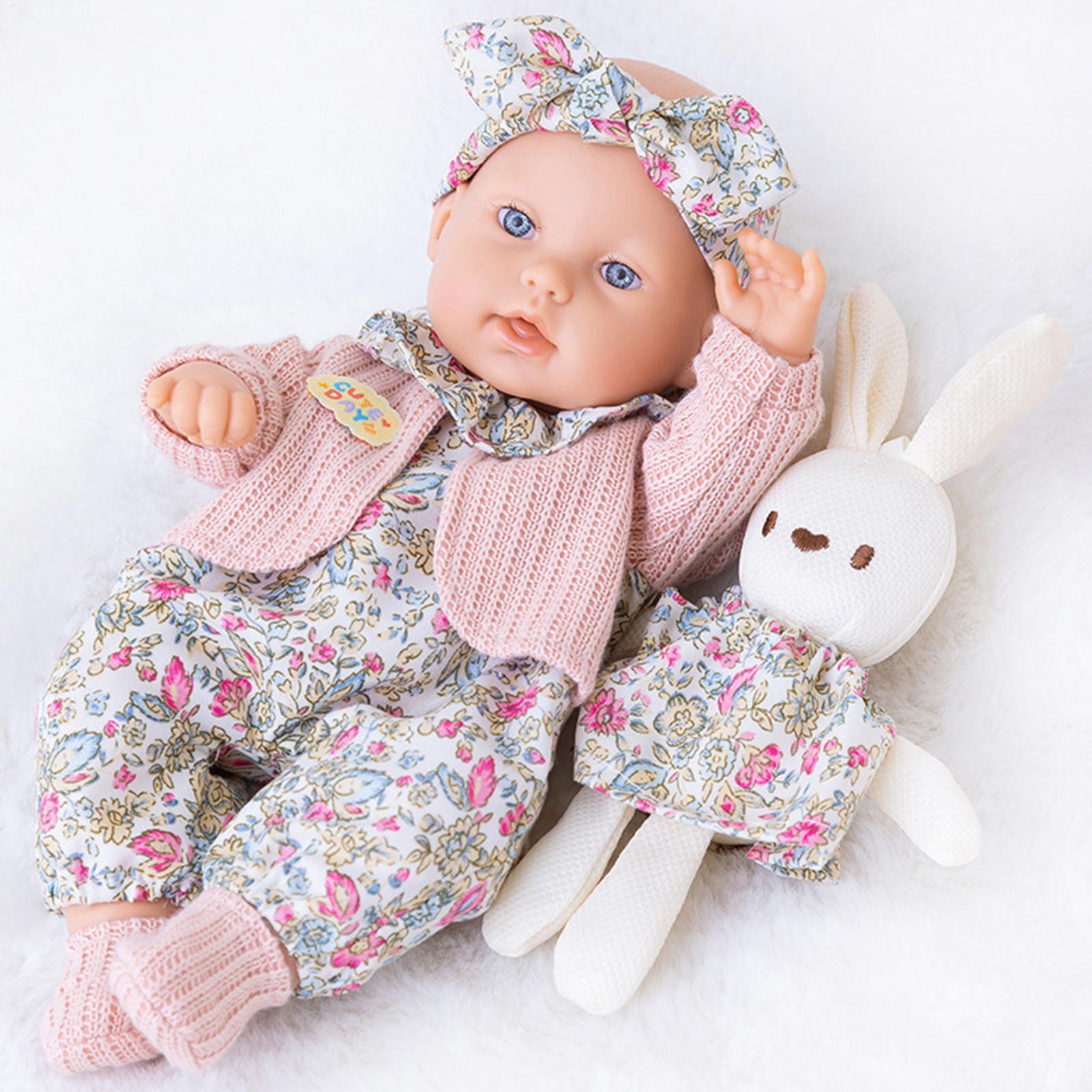 Baby Products For Skin - 12インチのリボーンドール、可愛い寝顔のコンパニオン、本物の赤ちゃんそっくりのハンドメイドアートドール、3Dペイントの肌、洗えるフルボディのベビードール