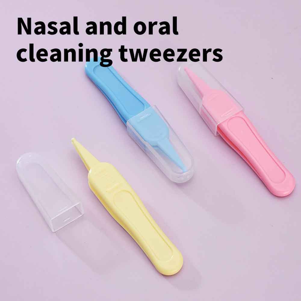 Baby Nose Cleaner - 安全ピンセット クリーニング鉗子 ベビー用プラスチックピンセット 鼻腔ケア用品 ベビー必需品 子供用鼻クリーナーツール