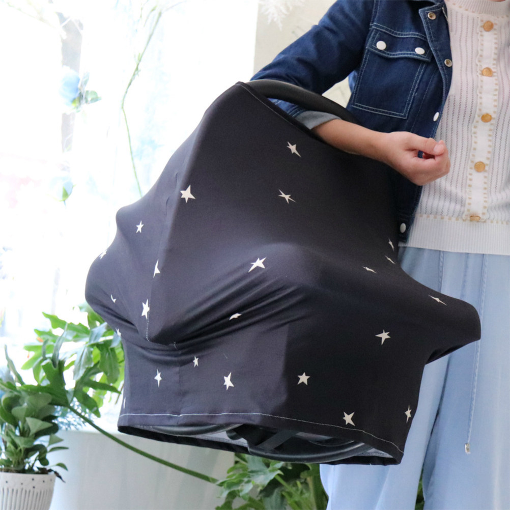 星空柄の授乳用カバー。ベビーカーやチャイルドシートでの使用に - Infant Car Seat Cover のレビューと価格