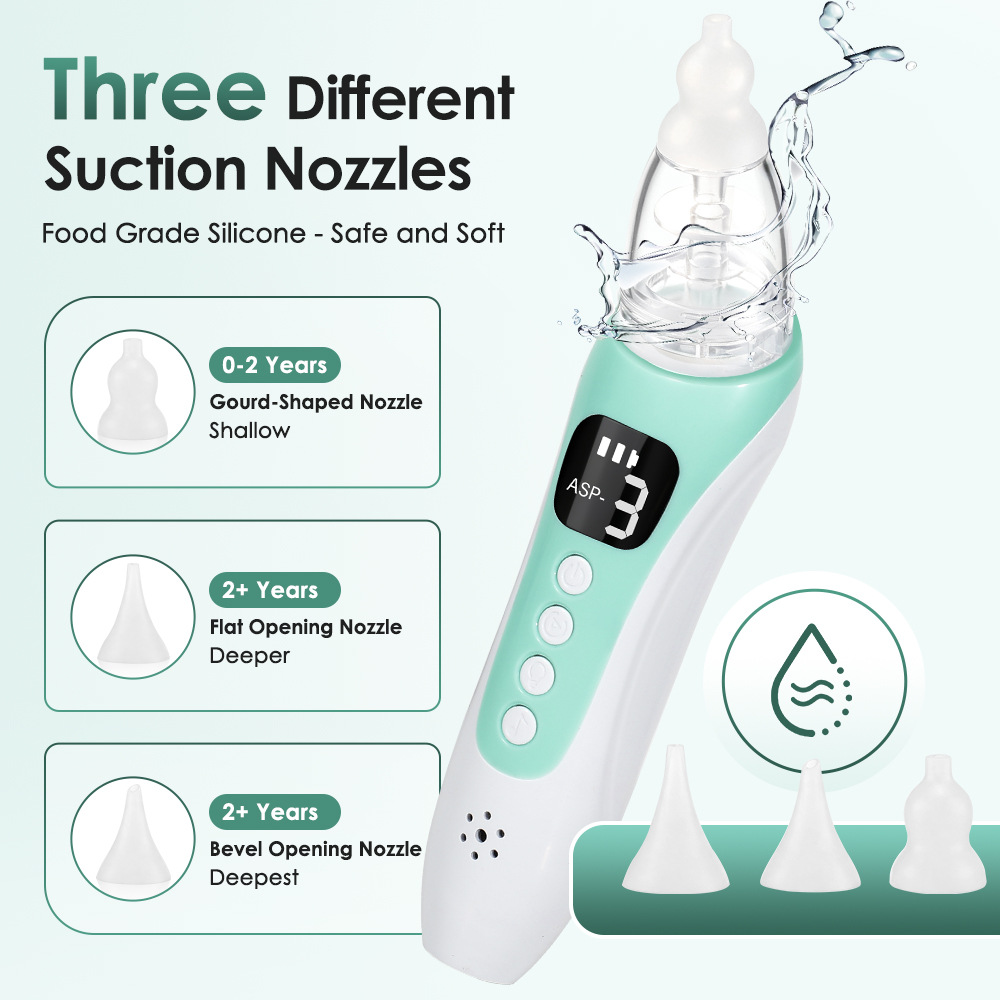 電動パターンベビー鼻吸い器充電式新生児鼻吸い器吸引により鼻づ - Baby Nose Cleaner のレビューと価格