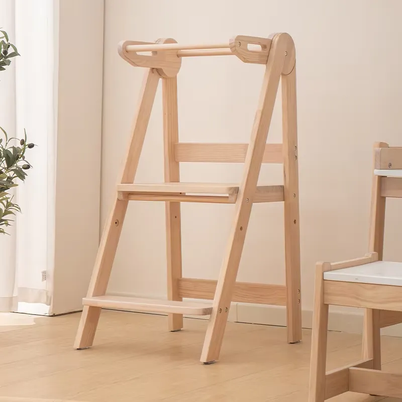 幼児用木製タワースツール。モダンなデザインで、学習や足置き、 - Toddler Learning Tower のレビューと価格
