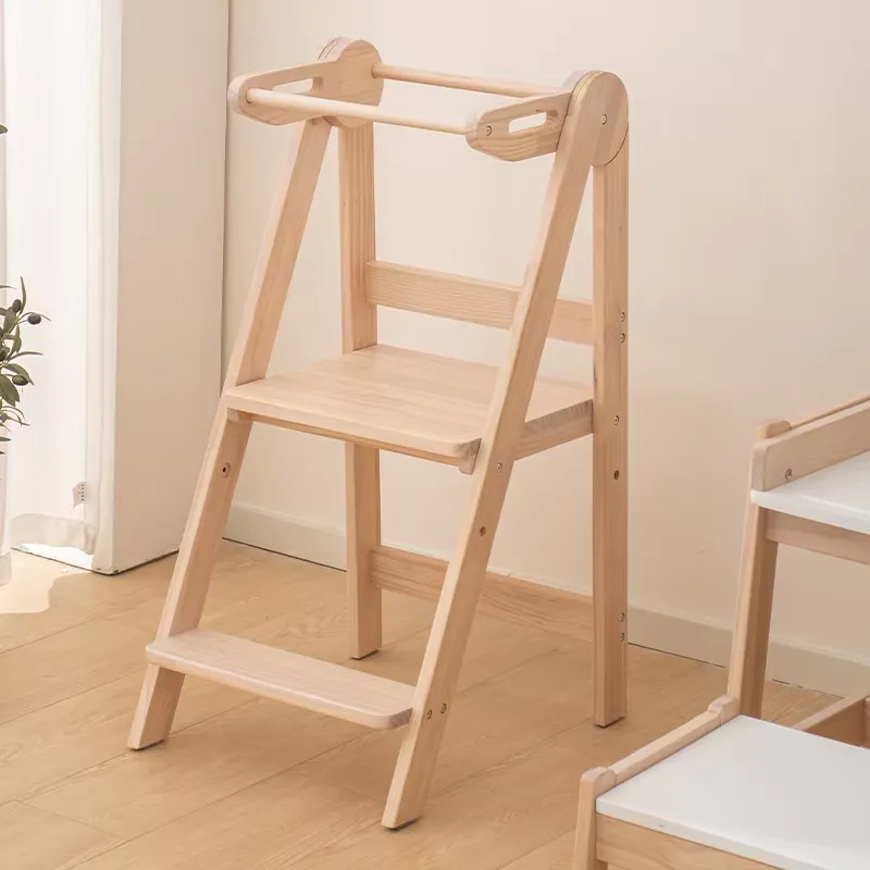 幼児用木製タワースツール。モダンなデザインで、学習や足置き、 - Toddler Learning Tower のレビューと価格