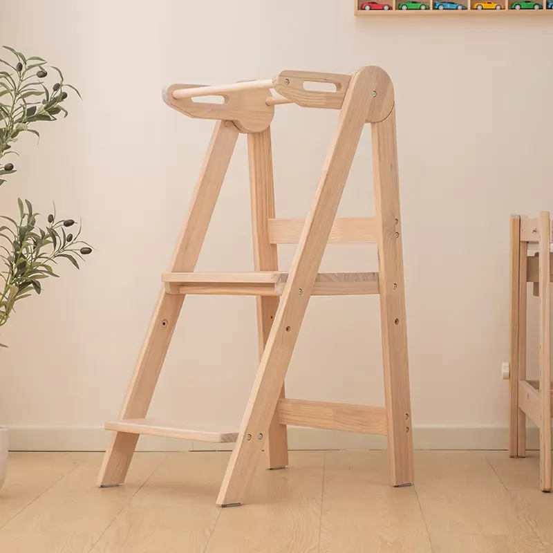 幼児用木製タワースツール。モダンなデザインで、学習や足置き、 - Toddler Learning Tower のレビューと価格