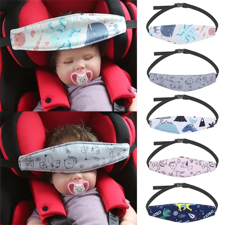 ベビーカーシートヘッドサポート子供用固定ベルト調節可能な男の - Infant Car Seat Cover のレビューと価格