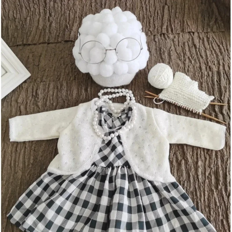 新生児写真撮影小道具女の赤ちゃんおばあちゃん衣装男の子おじい - Baby Products Website のレビューと価格