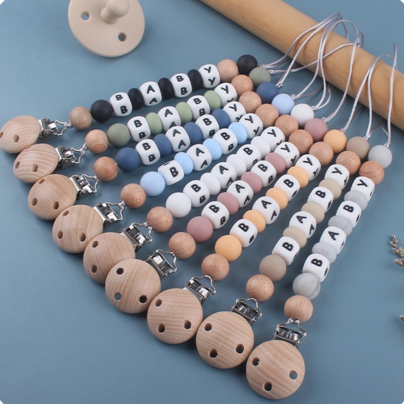 ダミーホルダークリップカスタマイズ名シリコンおしゃぶりチェー - Baby Products Name のレビューと価格