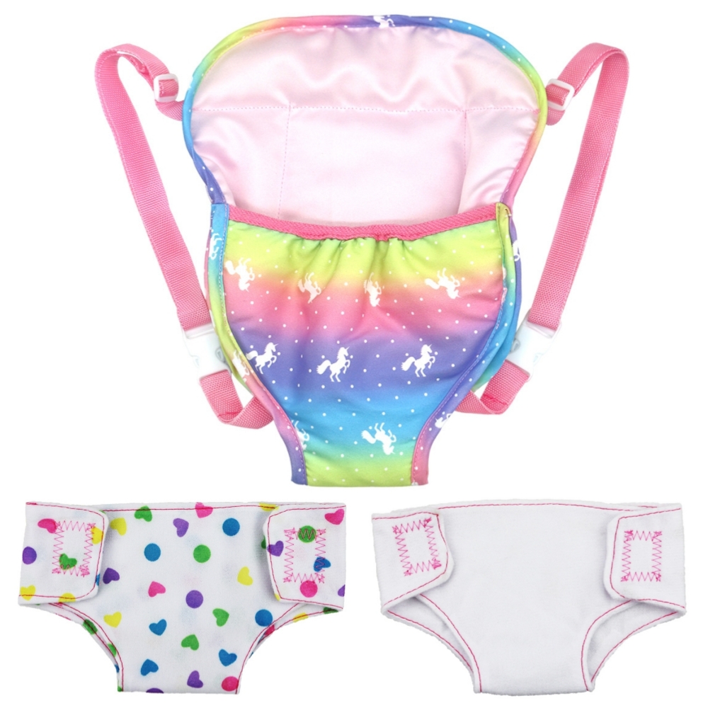 2 個人形おむつ下着とバックパックストラップセット 18 イ - Baby Products Carry Bag のレビューと価格