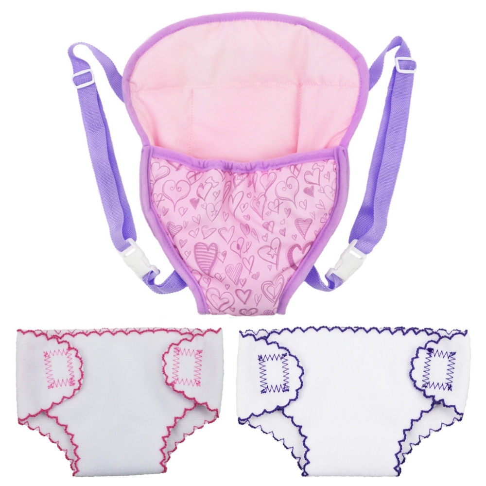 2 個人形おむつ下着とバックパックストラップセット 18 イ - Baby Products Carry Bag のレビューと価格